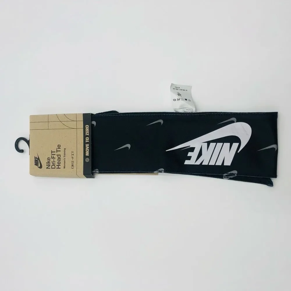 NWOT‎ Nike Unisex Dri- Fit Head Tie/ Headband Black,White & Red